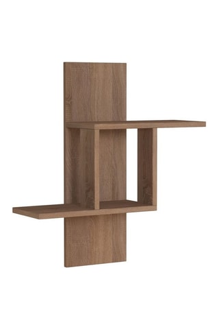 Etagère murale 2 niveaux Imitation bois