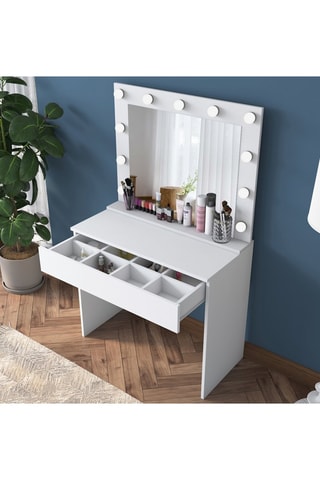 Table de maquillage - Blanc