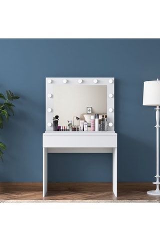 Table de maquillage - Blanc