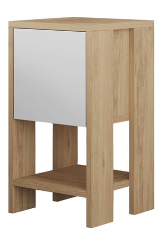 Table de chevet 1 abattant Ema - 30 x 55 x 30 cm