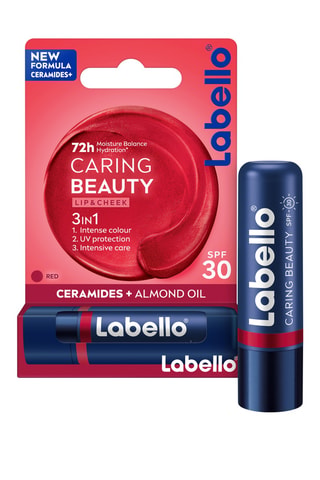 Bálsamo labial con color Labello Caring Beauty rojo SPF 30 - 5,5 ml