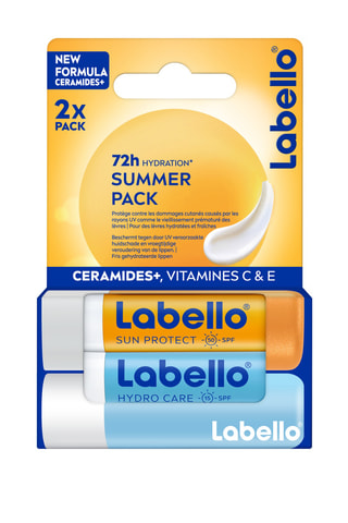 Barras de labios sun protect & hydro care - 2 productos