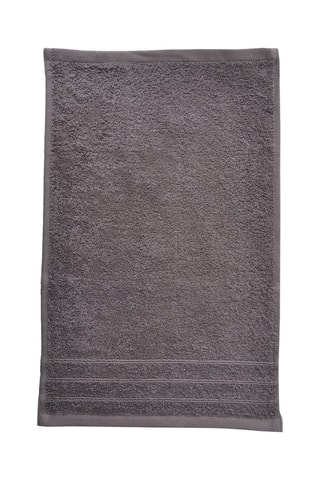 3 toallas de tocador - Gris oscuro - 30 x 50 cm