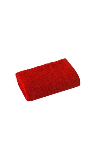 3 toallas de tocador - Rojo - 30 x 50 cm