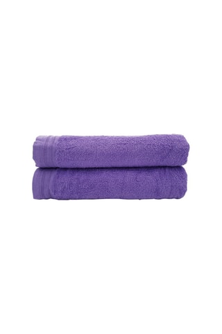 2 toallas de ducha - Violeta - 70 x 130 cm
