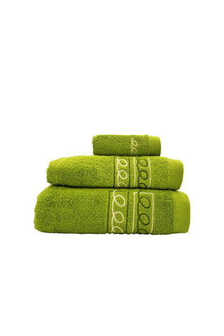 3 asciugamani - Verde e bianco