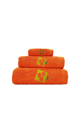 3 toallas - Naranja y verde