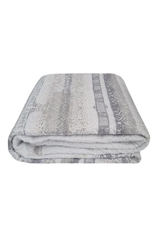 Juego de colcha - Gris y blanco