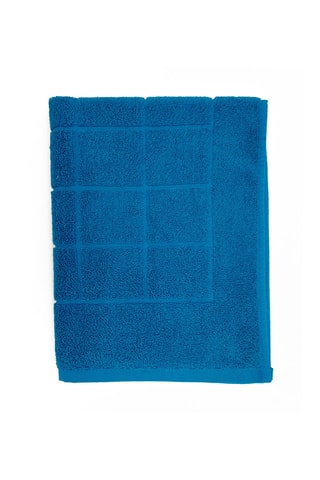 2 alfombras de baño - Azul esmeralda - 45 x 65 cm