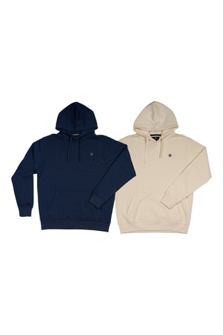 2 sweats à capuche - Bleu