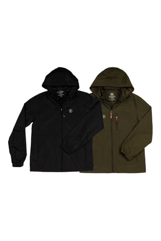 2 giacche con cappuccio - Nero