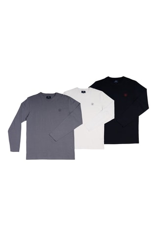 3 t-shirts - Gris clair