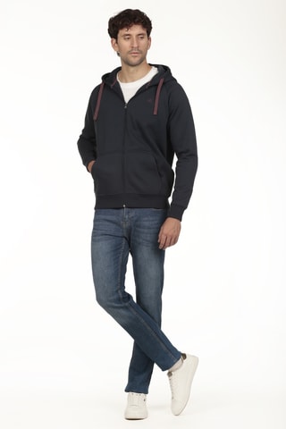 Felpa con cappuccio - Navy