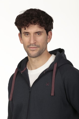 Felpa con cappuccio - Navy