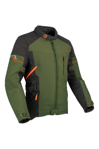 Casaco Softshell Cobalt - Caqui e preto - Bering - Preto, laranja e verde