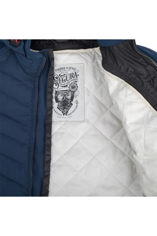 Blusão Softshell com capuz Natcho - Azul-marinho - Segura - Azul