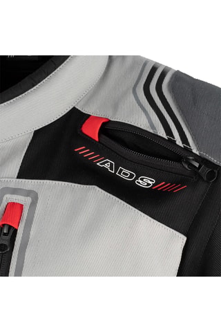 Casaco Portland - Preto e cinzento-claro - Bering - Cinzento, preto e vermelho