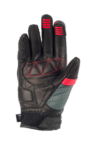 Gants en cuir de chèvre Lady Axel - Eté - Bering - Gris, noir et rouge