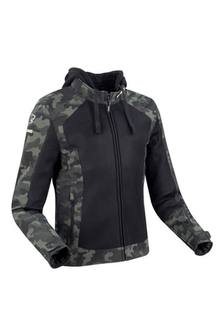 Casaco Softshell com capuz Zenith - Preto - Bering - Preto e verde