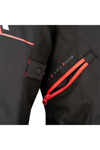 Casaco Softshell Cobalt - Preto - Bering - Branco, preto e vermelho