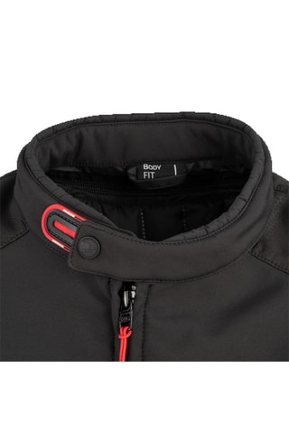 Casaco Softshell Cobalt - Preto - Bering - Branco, preto e vermelho