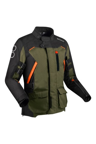 Casaco Zephyr - Caqui e preto - Bering - Preto, laranja e verde