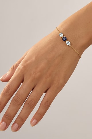 Pulsera - Chapado en oro amarillo y topacio