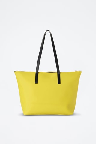 Cabas en cuir Pesaro - Jaune