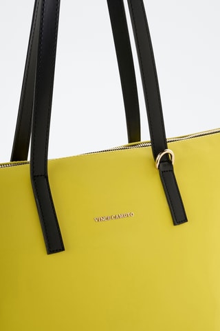 Cabas en cuir Pesaro - Jaune