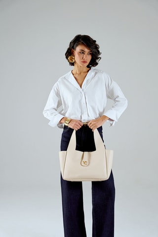 Sac porté épaule L'Aquila - Beige
