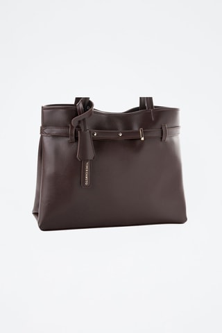 Sac porté épaule en cuir Catania - Marron