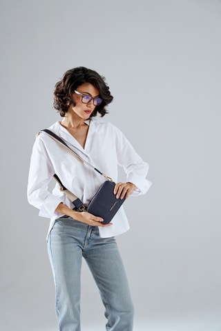 Sac bandoulière Vicenza - Bleu marine