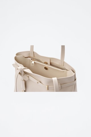 Sac porté épaule en cuir Catania - Blanc