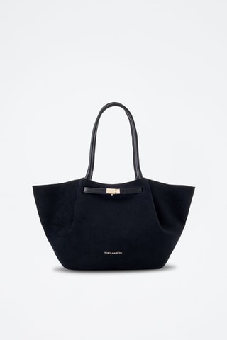 Cabas en cuir Prato - Noir