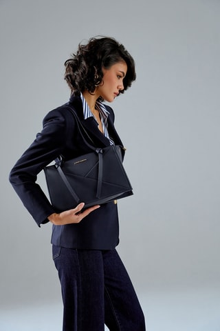 Sac porté épaule Avellino - Bleu marine