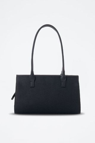 Sac porté épaule en cuir Viterbo - Noir