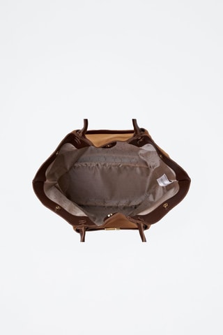 Cabas en cuir Prato - Marron