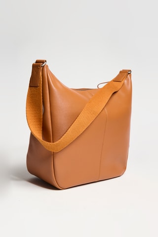 Sac porté épaule en cuir - Marron