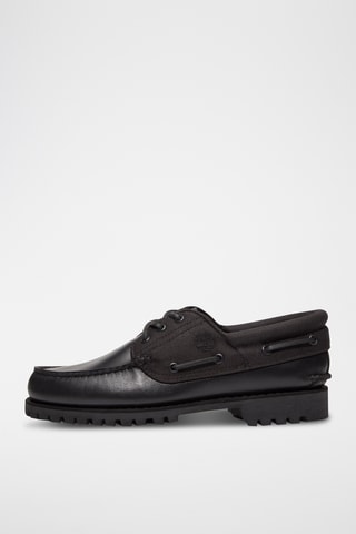 Chaussures bateau en cuir Authentic - Noir