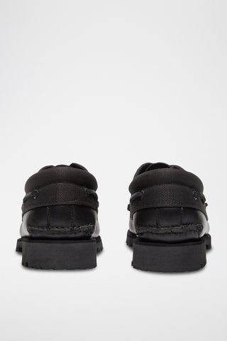 Chaussures bateau en cuir Authentic - Noir