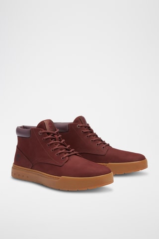 Sneakers montantes en nubuck Maple Grove - Rouge brique