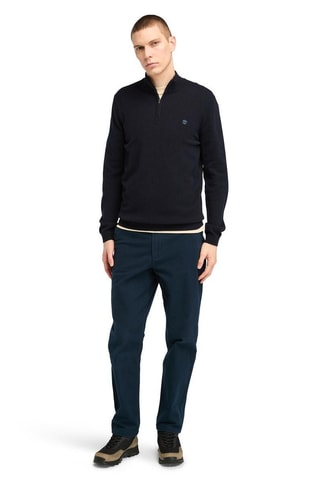 Pull en laine mérinos Cohas Brook - Bleu marine