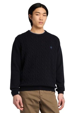 Pull en laine Jaffrey - Bleu marine