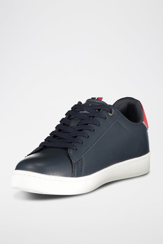 Baskets - Bleu, gris et rouge