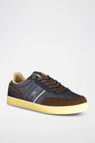 Baskets - Beige, bleu et marron