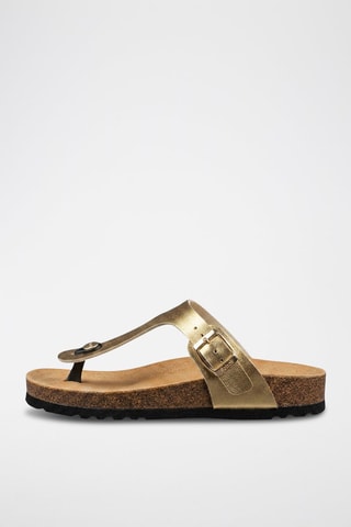 Sandales Nicole - Doré et marron - Scholl