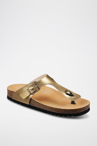 Sandales Nicole - Doré et marron - Scholl
