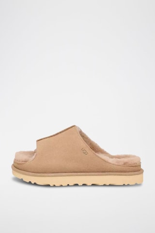 Mules fourrées Greenport en cuir de mouton - Sable