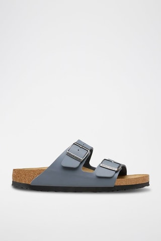 Mules en cuir - Bleu