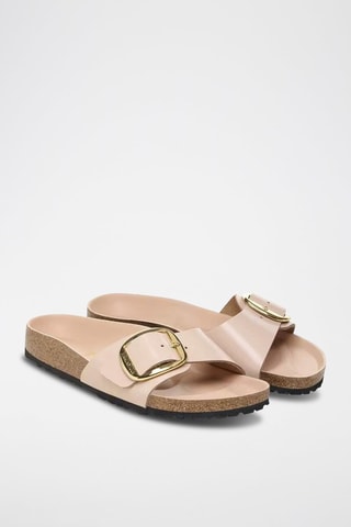 Mules vernies en cuir - Beige